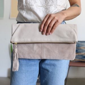ASOS LEATHER CLUTCH BAG